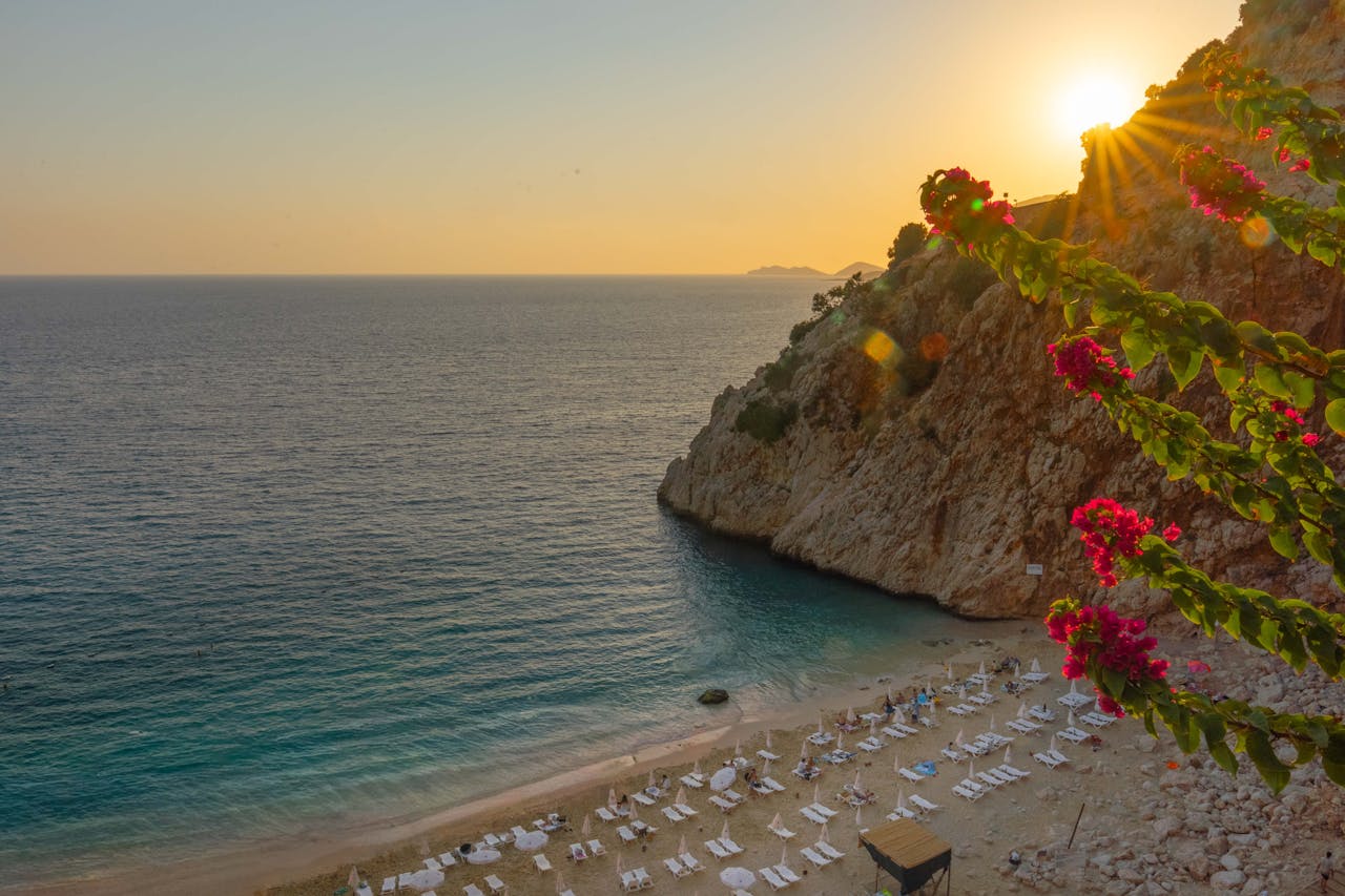 Antalya Kaputaj Plajında Gün Batımı
