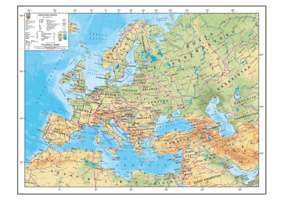Avrupa Fiziki Haritas