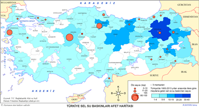 Trkiye Sel Basknlar Haritas