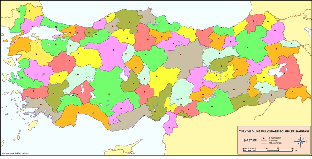 Trkiye Dilsiz Siyasi Haritas