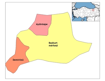 Bayburt ve ileleri haritas