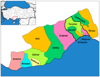 Mersin ve ileleri haritas