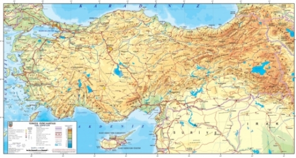 Türkiye Fiziki Haritası
