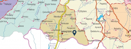 Fiziki Harita - Savaştepe Fiziki Harita - Savaştepe