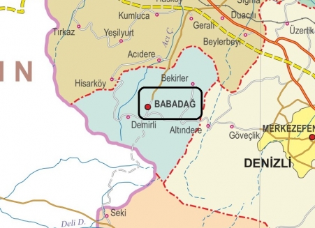 Fiziki Harita - Babadağ Fiziki Harita - Babadağ