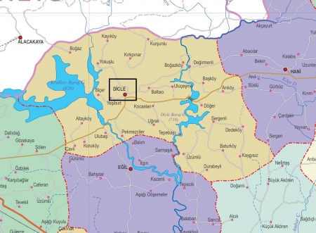 Fiziki Harita - Dicle Fiziki Harita - Dicle