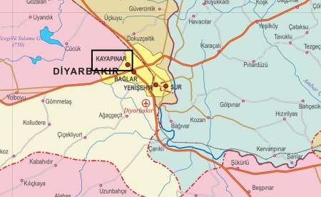 Fiziki Harita - Kayapınar Fiziki Harita - Kayapınar