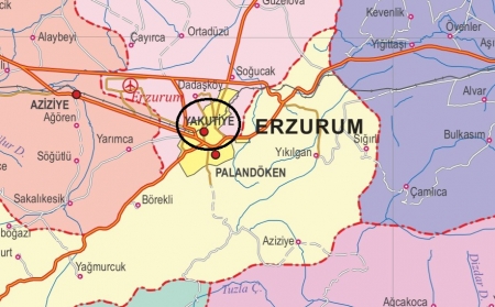 Fiziki Harita - Yakutiye Fiziki Harita - Yakutiye