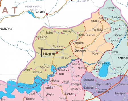 Fiziki Harita - Felahiye