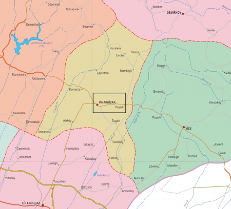 Fiziki Harita - P�narhisar