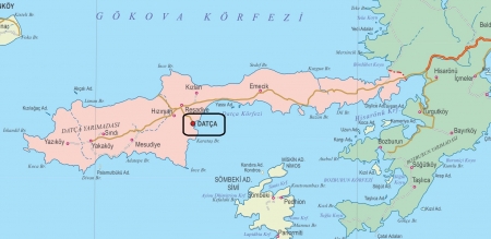 Fiziki Harita - Datça Fiziki Harita - Datça
