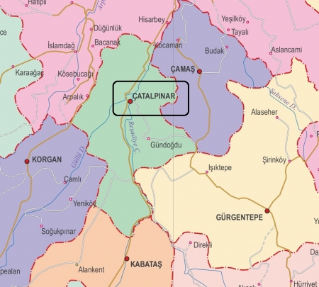 Fiziki Harita - Çatalpınar Fiziki Harita - Çatalpınar