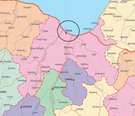 Fiziki Harita - Fatsa