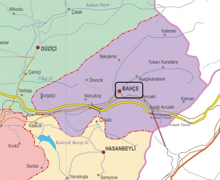 Fiziki Harita - Bahe