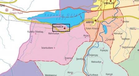 Fiziki Harita - Sapanca
