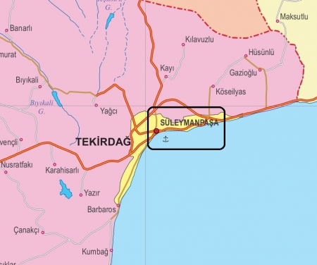 Fiziki Harita - Süleymanpaşa Fiziki Harita - Süleymanpaşa