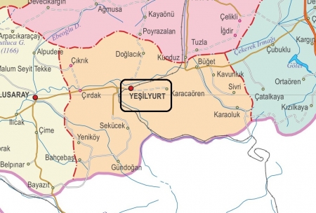 Fiziki Harita - Yeilyurt