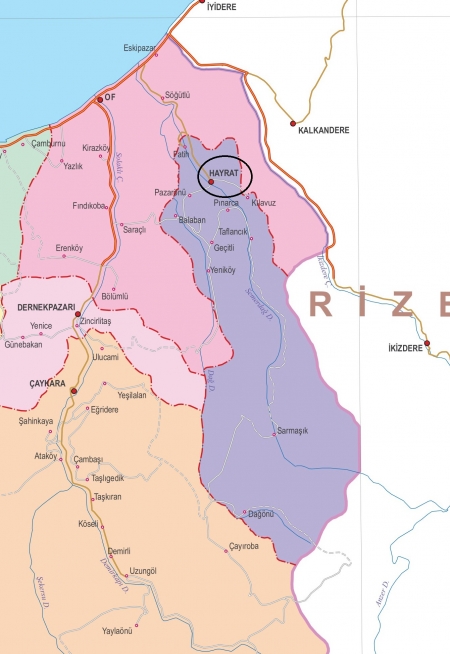 Fiziki Harita - Hayrat Fiziki Harita - Hayrat