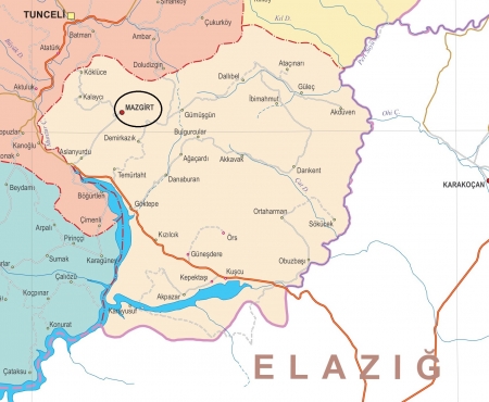 Fiziki Harita - Mazgirt