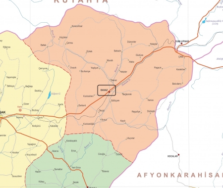 Fiziki Harita - Banaz