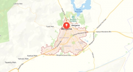 Fiziki Harita - Bergama