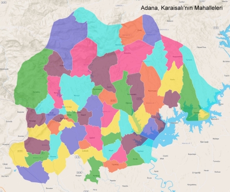 Karaisalı Mahalle Haritası Karaisalı Mahalle Haritası