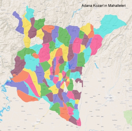 Kozan Mahalle Haritas�