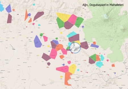 Doğubayazıt Mahalle Haritası Doğubayazıt Mahalle Haritası