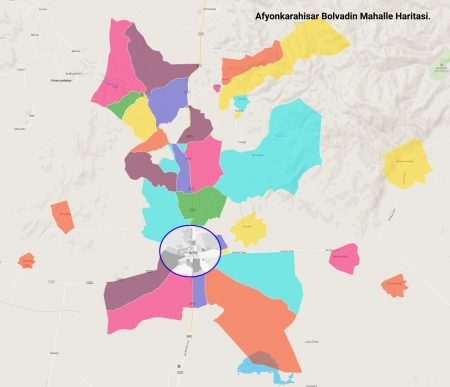Bolvadin Mahalle Haritası Bolvadin Mahalle Haritası