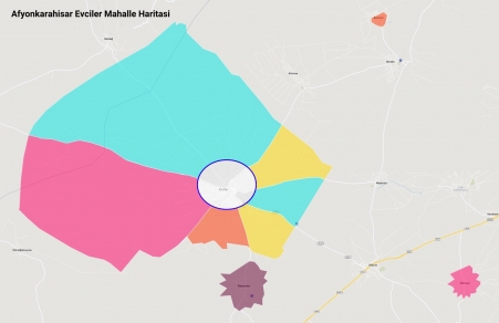 Evciler Mahalle Haritası Evciler Mahalle Haritası