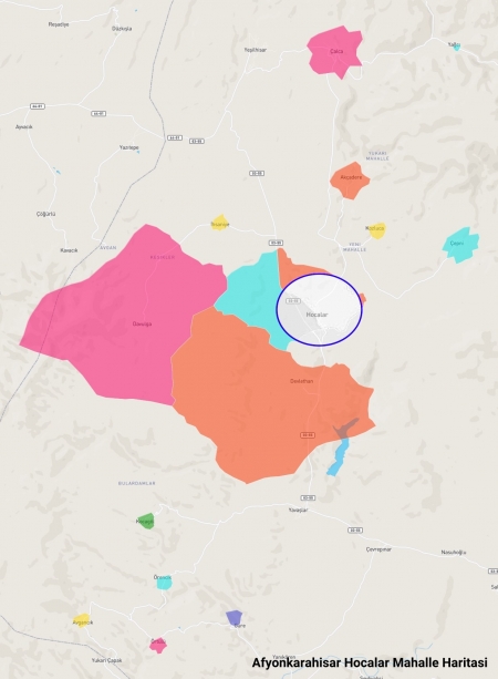 Hocalar Mahalle Haritası Hocalar Mahalle Haritası