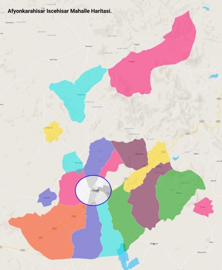 İscehisar Mahalle Haritası İscehisar Mahalle Haritası