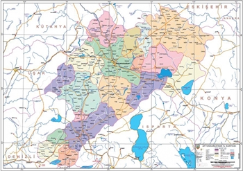Afyon ve ileleri mlki idare haritas