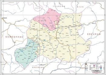 Bayburt ve ileleri mlki idare haritas