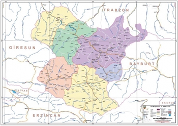 Gmhane ve ileleri mlki idare haritas