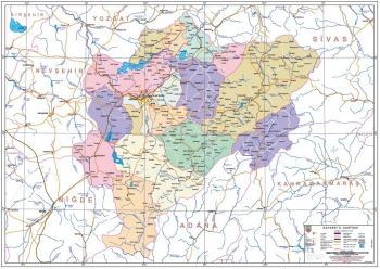 Kayseri ve ileleri mlki idare haritas
