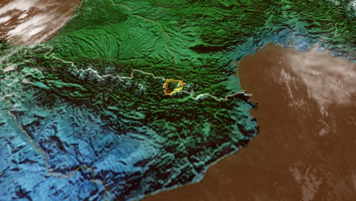 Andorra toporafik  haritas