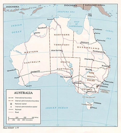 Avustralya genel haritas