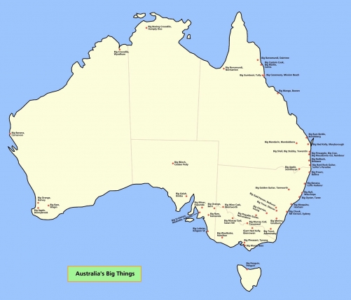 Avustralya dizsiz haritas
