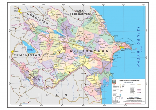Azerbeycan siyasi haritas