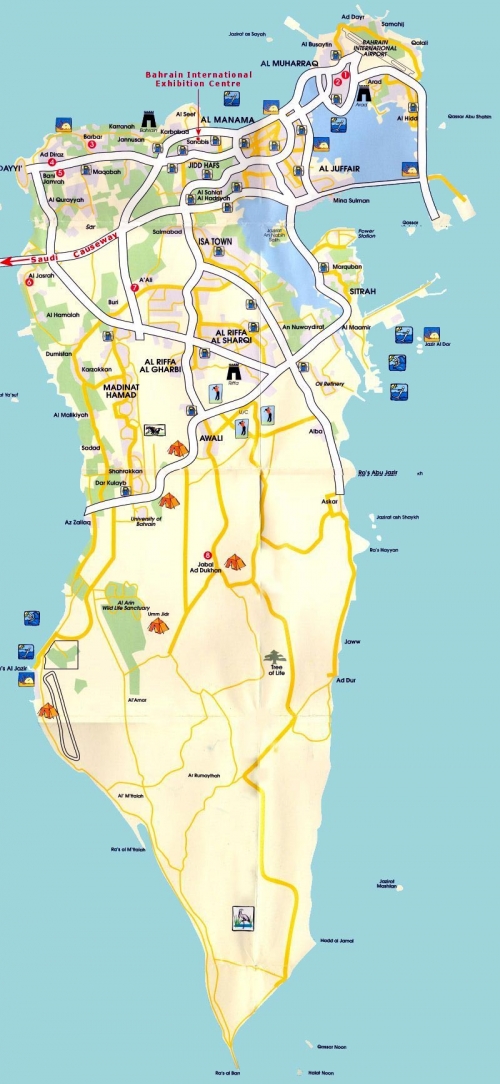 Bahreyn haritas