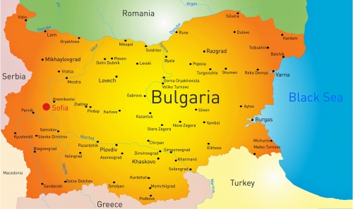 Bulgaristan ehirler ve semtler haritas