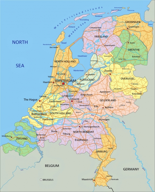 Hollanda siyasi haritas
