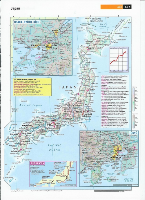 Japonya detayl ehirler ve semtleri haritas
