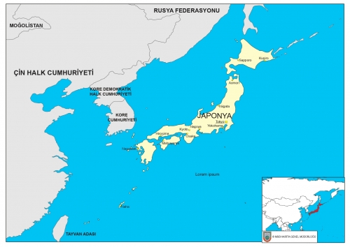 Japonya snr komular haritas
