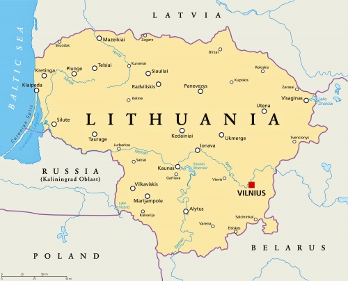 Litvanya ehirler haritas