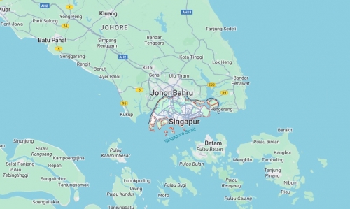Singapur genel haritas