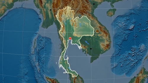 Tayland toporafik uydu haritas