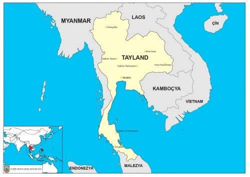 Tayland snr komular haritas