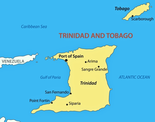Trinidad ve Tobago genel haritas